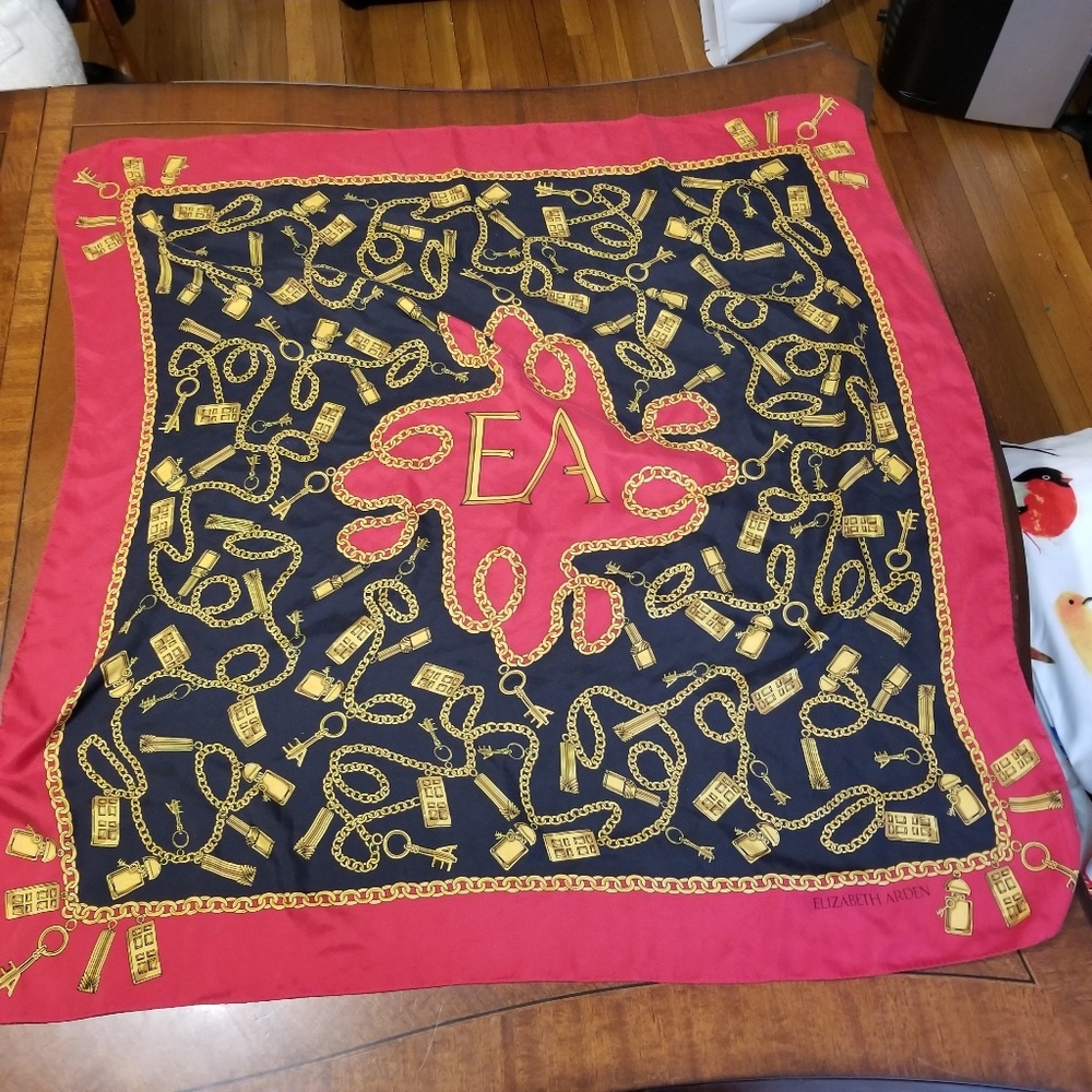 Elizabeth Arden red door silk scarf